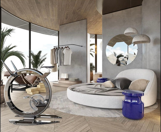 Ciclotte Bike in a modern bedroom