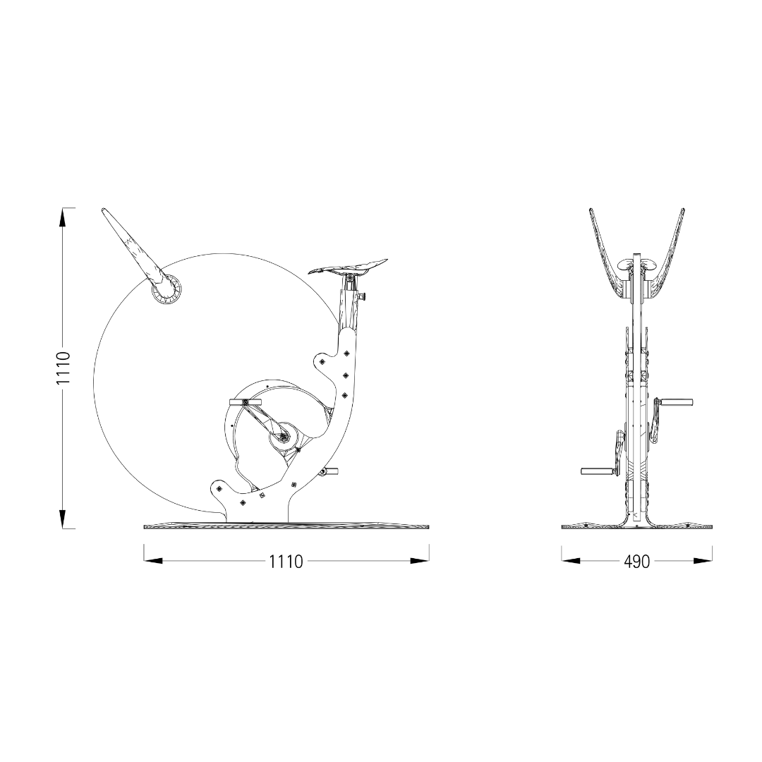 Ciclotte Teckell - Glass Exercise Bike