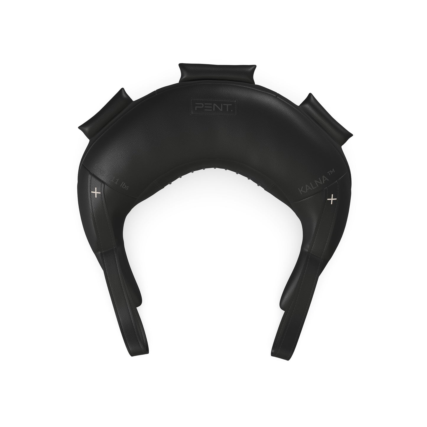 Luxury fitness equipment, handcrafted with luxurious Italian leather, filled with leather scraps and sand. Both base & accent leather in black color. PENT. KALNA - Luxury Bulgarian Bag