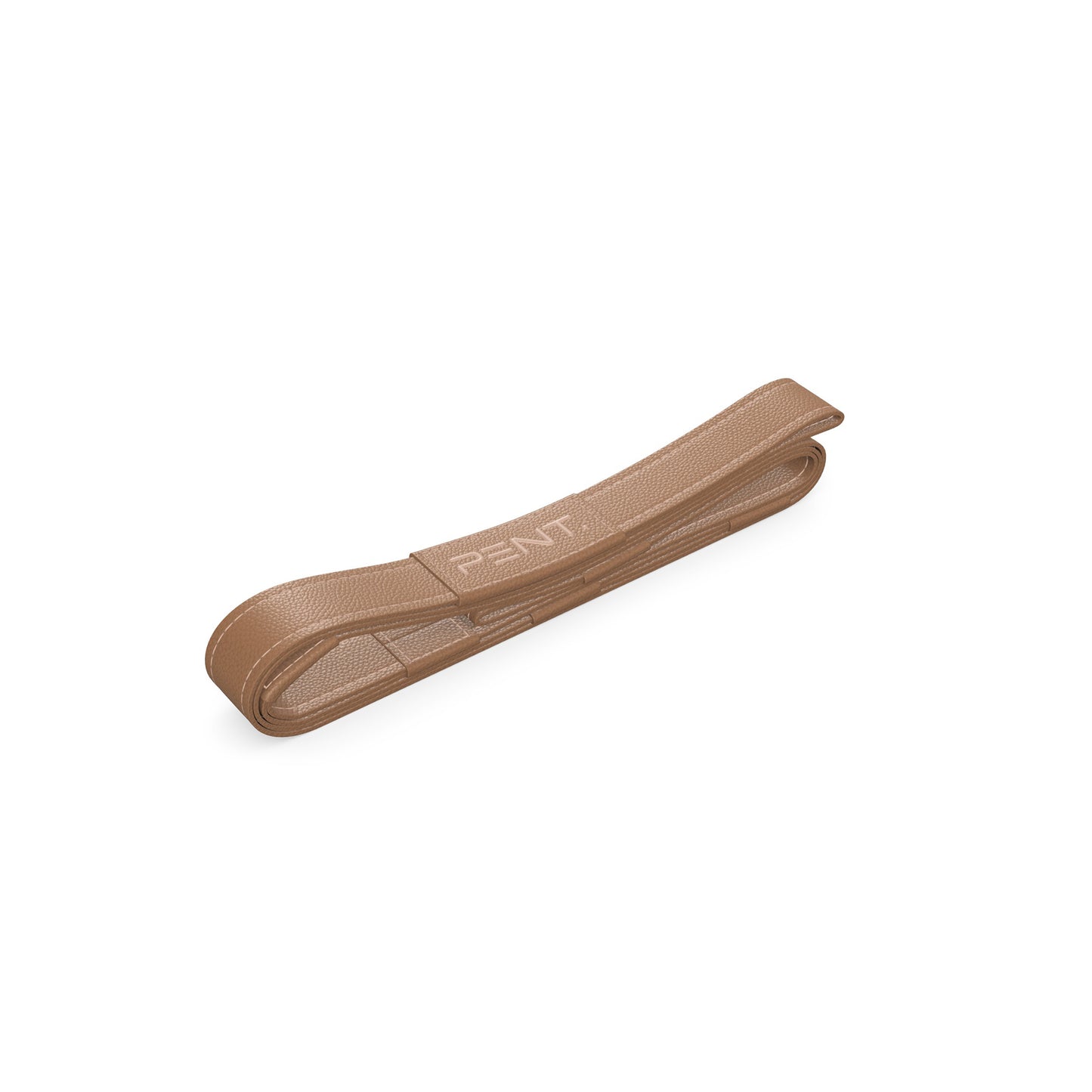 Luxury yoga equipment, handmade yoga strap with luxurious natural Italian leather. Customize in brown base leather and brown accent leather. PENT. PASA - Luxury Leather Yoga Strap