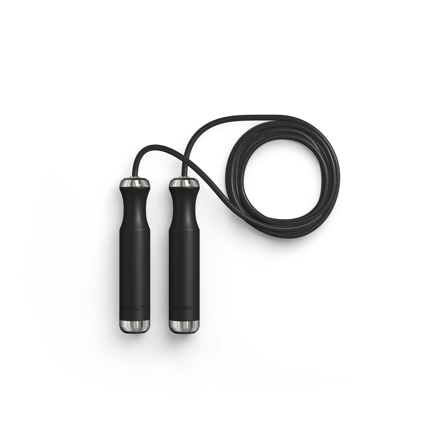 Luxury exercise equipment, luxurious skipping rope handcrafted from the finest natural wood, in black ash wood finish. PENT. SIENNA - Luxury Skipping Rope