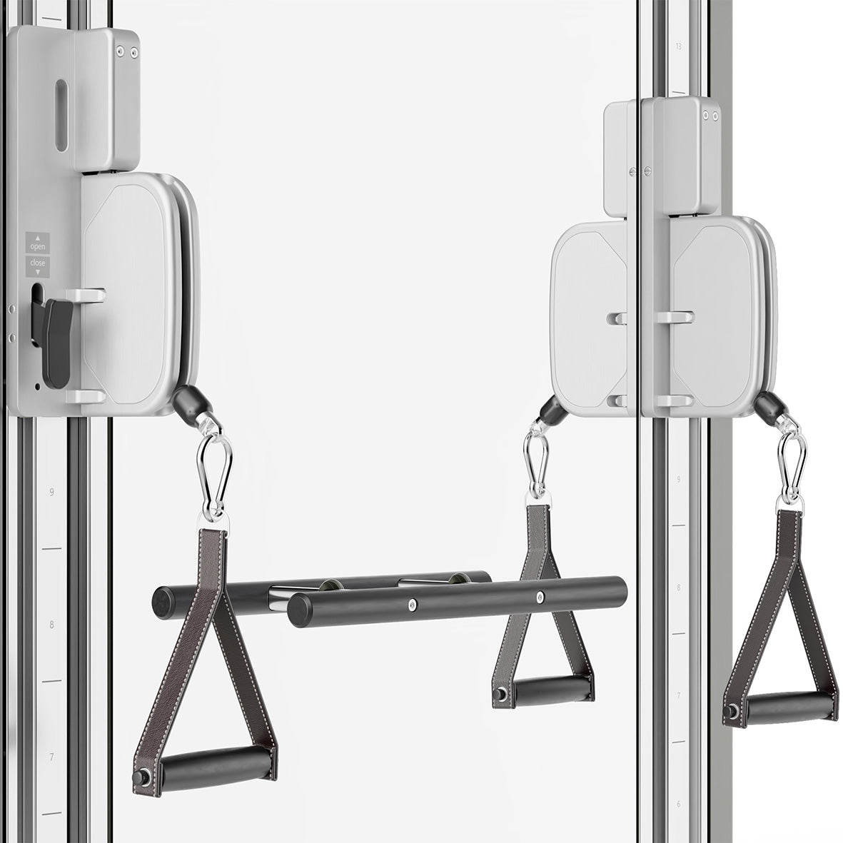 Close up view of the built in pulleys for the luxury gym equipment, Stil-Fit Functional Trainer - Pro Line - Dual Pulley Cable Machine