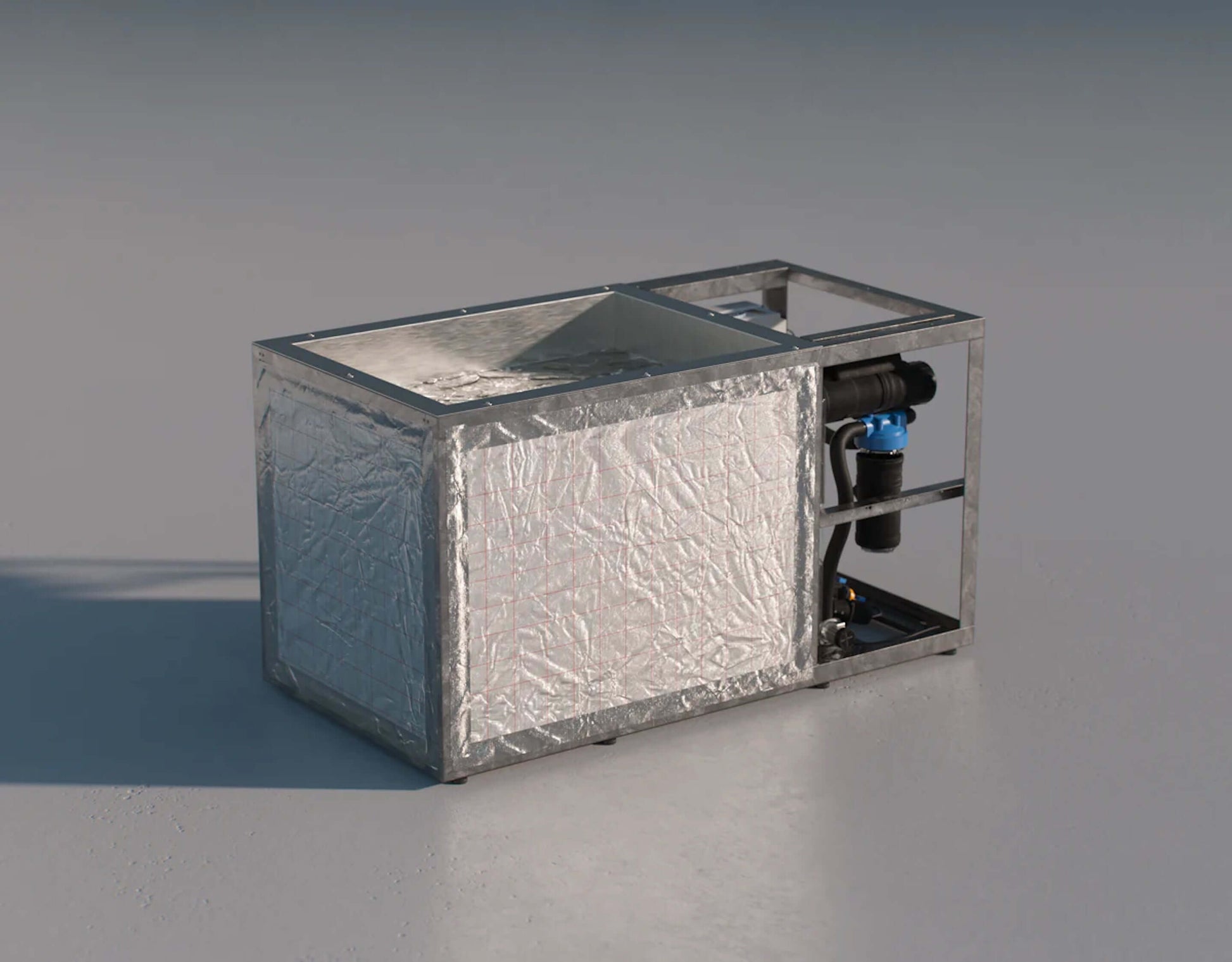 A premium handcrafted cold therapy ice bath (uncladded). Brass Monkey - Ice Bath