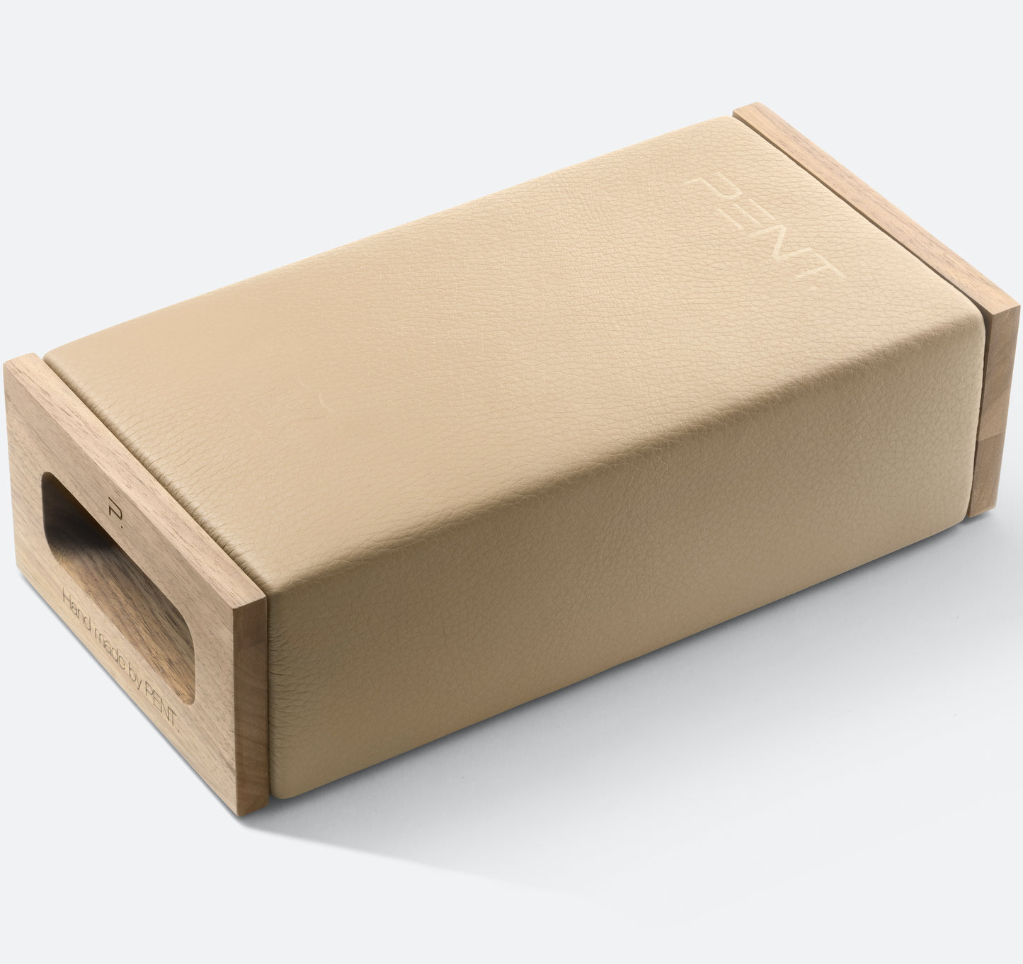 Cycling Bears. PENT KOHA - Bespoke handmade leather yoga block. Luxury Fitness Equipment.