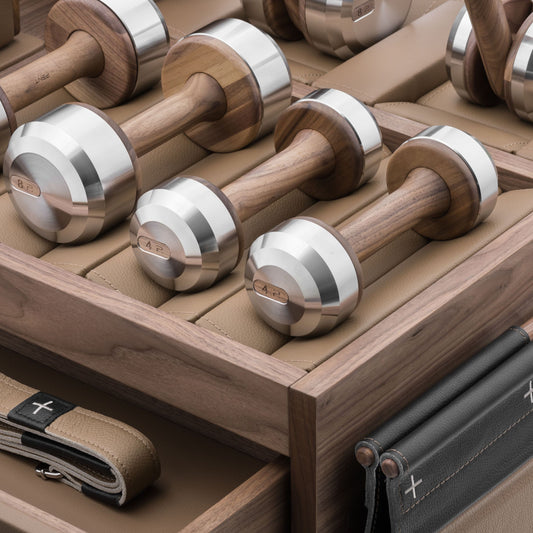 Close up view of PENT. SOPHIA, luxury fitness equipment mobile set.