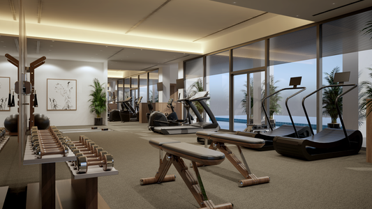 Luxury gym. Hotel gym. Home gym equipment. Singapore gyms.