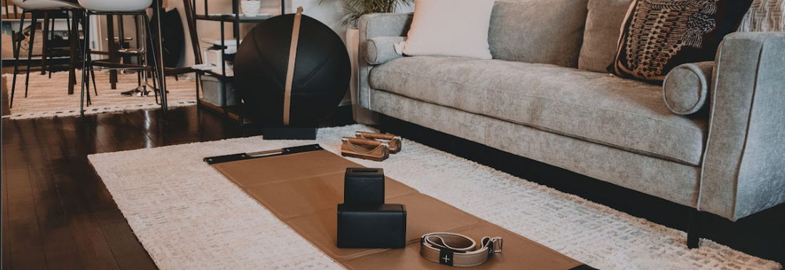 Luxury leather yoga equipment. Home Gym Designer in Singapore. Luxury Fitness Equipment. 