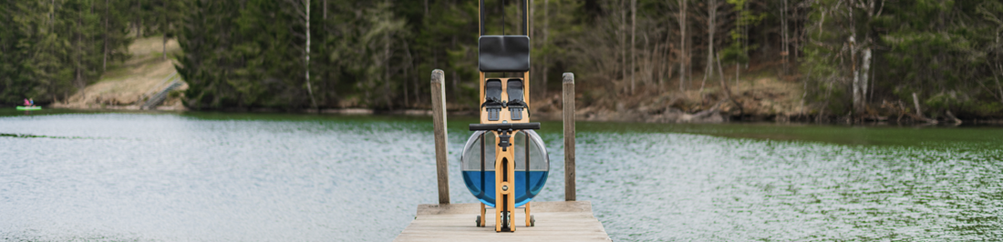 Water Rower. Luxury fitness equipment. Home Gym. Outdoor workout.