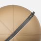 Close up view of the luxury fitness equipment, fitness ball wrapped in luxurious leather. In default color settings. PENT. MESNA