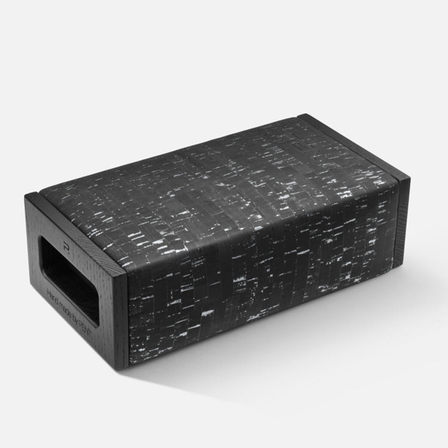 Cycling Bears Luxury Yoga Equipment: yoga block made from natural Cork and Italian Leather.