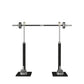 Luxury gym equipment, premium bench press rack and barbell made with stainless steel and natural black ash wood. PENT. BYSTRA - Luxury Bench Press Set