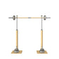 PLuxury gym equipment, premium bench press rack and barbell made with stainless steel and natural ash wood. PENT. BYSTRA - Luxury Bench Press Set