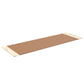 Luxurious fitness equipment, premium exercise mat handcrafted with natural wood and genuine Italian leather, customize in brown base leather, beige accent leather and natural ash wood. PENT. MATA