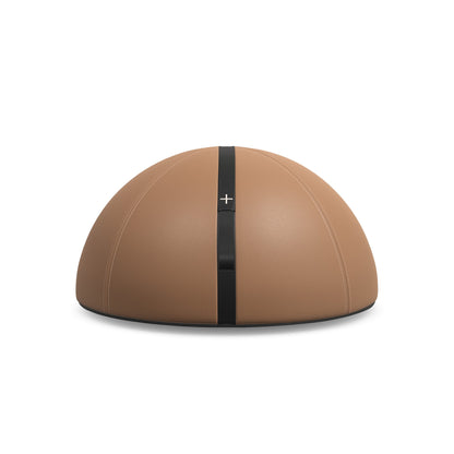 Luxury fitness equipment, handmade balance trainer with natural leather, customize in brown base leather and black accent leather. PENT. TRESNA - Luxury Balance Trainer