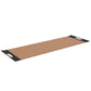 Luxurious fitness equipment, premium exercise mat handcrafted with natural wood and genuine Italian leather, customize in brown base leather, black accent leather and dark walnut wood. PENT. MATA
