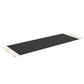 Luxurious fitness equipment, premium exercise mat handcrafted with natural wood and genuine Italian leather, customize in black base leather, white accent leather and natural ash wood. PENT. MATA