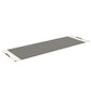Luxurious fitness equipment, premium exercise mat handcrafted with natural wood and genuine Italian leather, customize in grey base leather, white accent leather and dark walnut wood. PENT. MATA