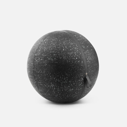 A Fitness Ball made of luxurious cork and leather, available in Singapore and Australia.