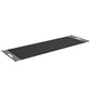 Luxurious fitness equipment, premium exercise mat handcrafted with natural wood and genuine Italian leather, customize in black base leather, grey accent leather and black ash wood. PENT. MATA