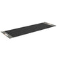 Luxurious fitness equipment, premium exercise mat handcrafted with natural wood and genuine Italian leather, customize in black base leather, grey accent leather and natural walnut wood. PENT. MATA