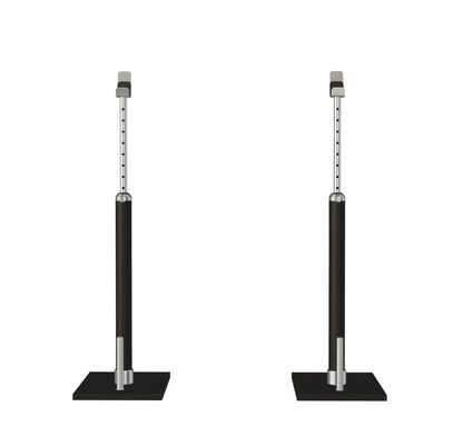 Luxury gym equipment, premium bench press rack made with stainless steel and natural black ash wood. PENT. BYSTRA - Luxury Bench Press Set