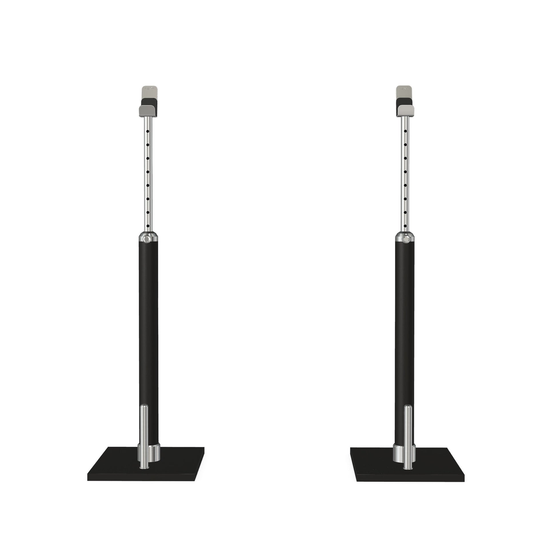 Luxury gym equipment, premium bench press rack made with stainless steel and natural black ash wood. PENT. BYSTRA - Luxury Bench Press Set