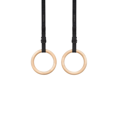 Maple wood finish kenko gym ring featuring a light, smooth grain pattern.