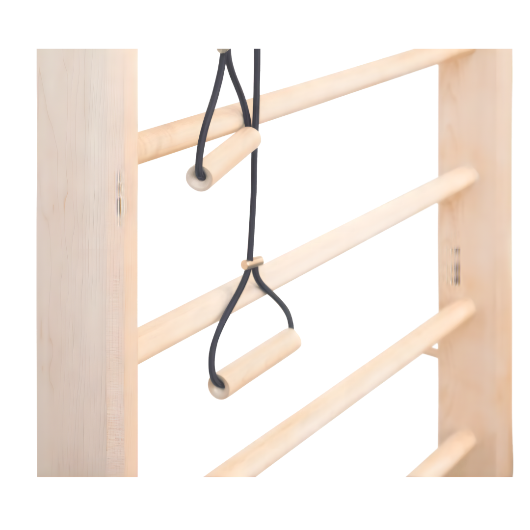 Close-up of maple wood surface and texture on Kenko Wall Bar.