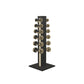 PENT. COLMIA Set - In Gold - Dumbbells on a Vertical Wooden Stand