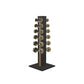 PENT. COLMIA Set - In Gold - Dumbbells on a Vertical Wooden Stand