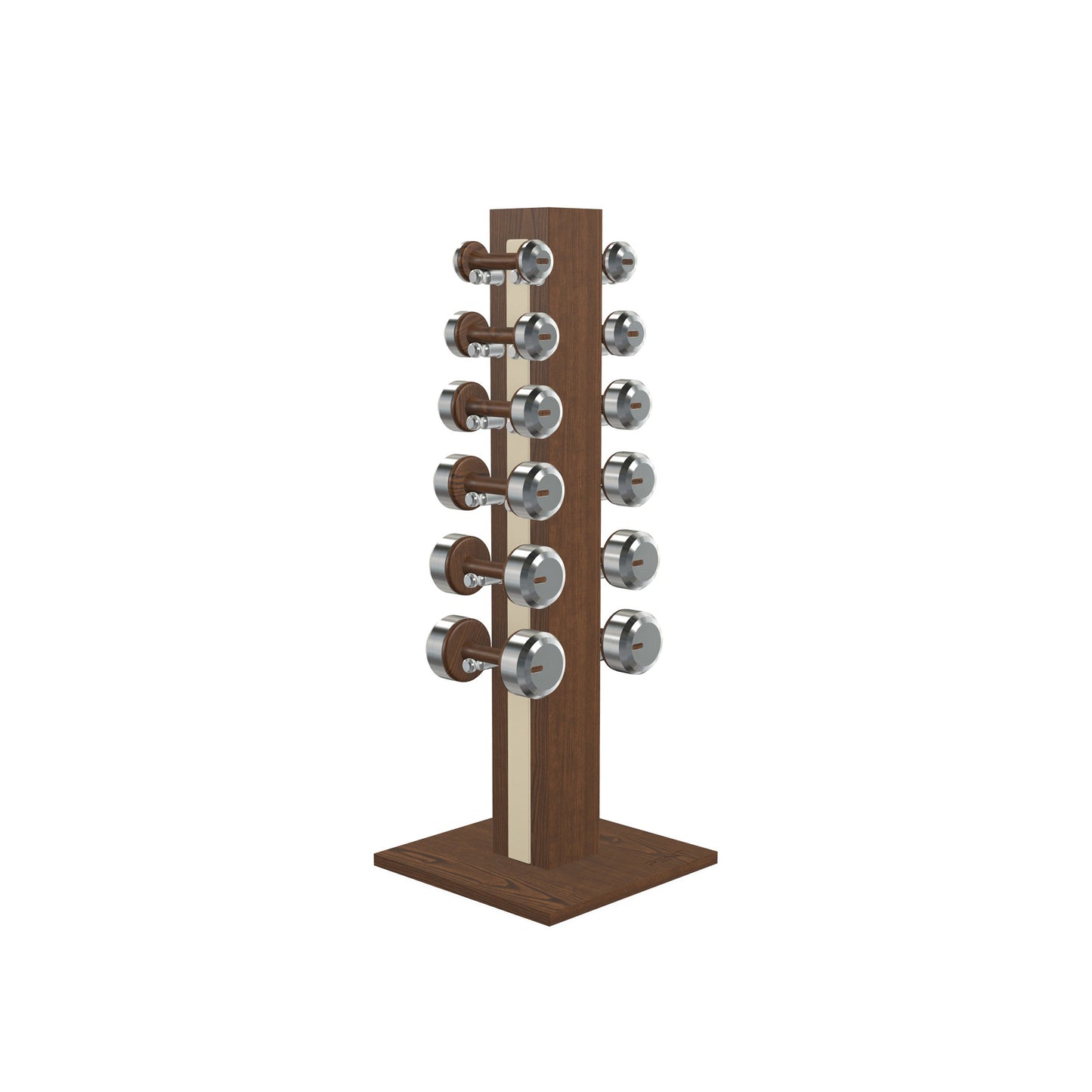 PENT. COLMIA Set - Dumbbells on a Vertical Wooden Stand