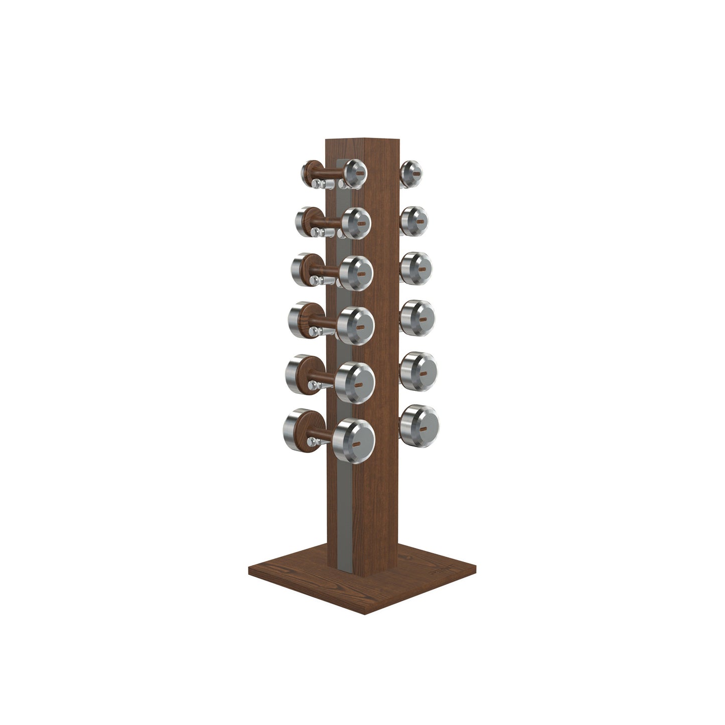PENT. COLMIA Set - Dumbbells on a Vertical Wooden Stand