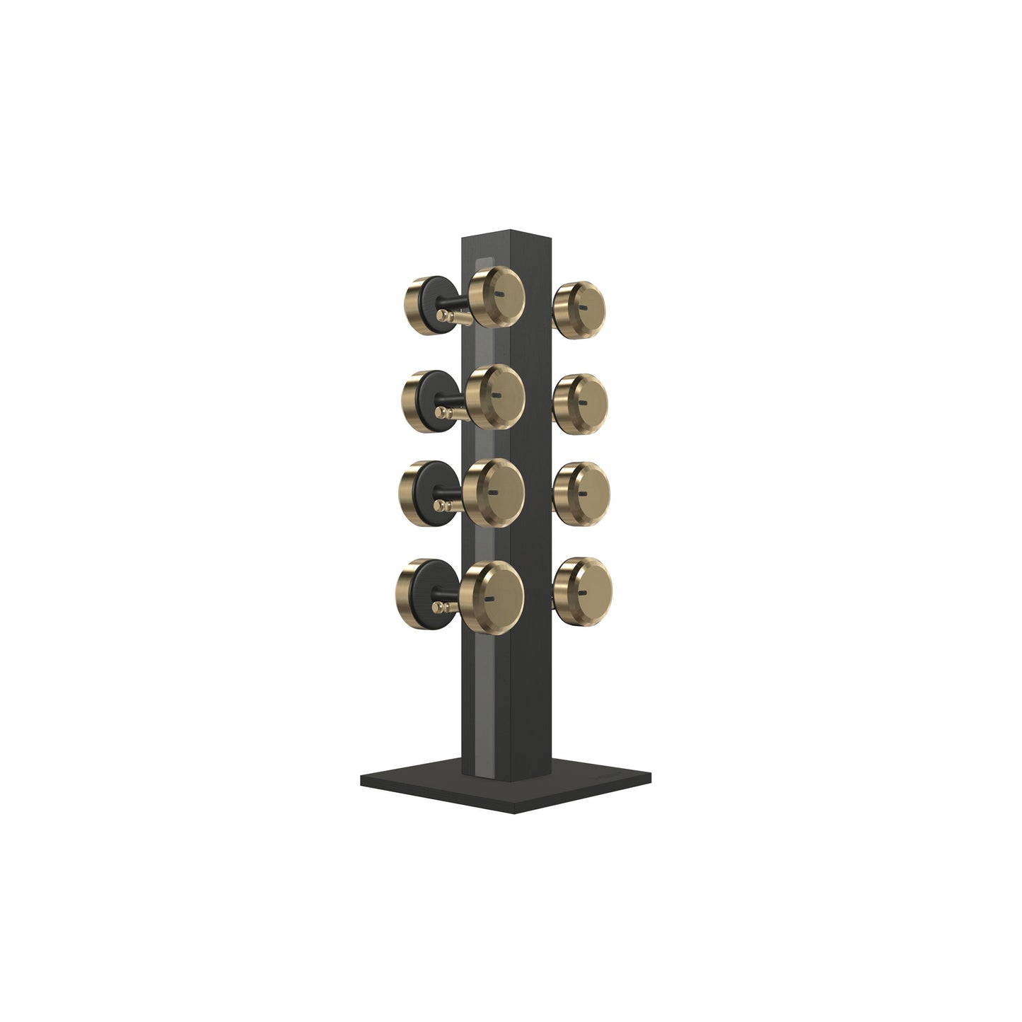 PENT. COLMIA Set - In Gold - Dumbbells on a Vertical Wooden Stand