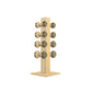 PENT. COLMIA Set - In Gold - Dumbbells on a Vertical Wooden Stand