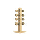 PENT. COLMIA Set - In Gold - Dumbbells on a Vertical Wooden Stand