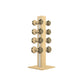 PENT. COLMIA Set - In Gold - Dumbbells on a Vertical Wooden Stand