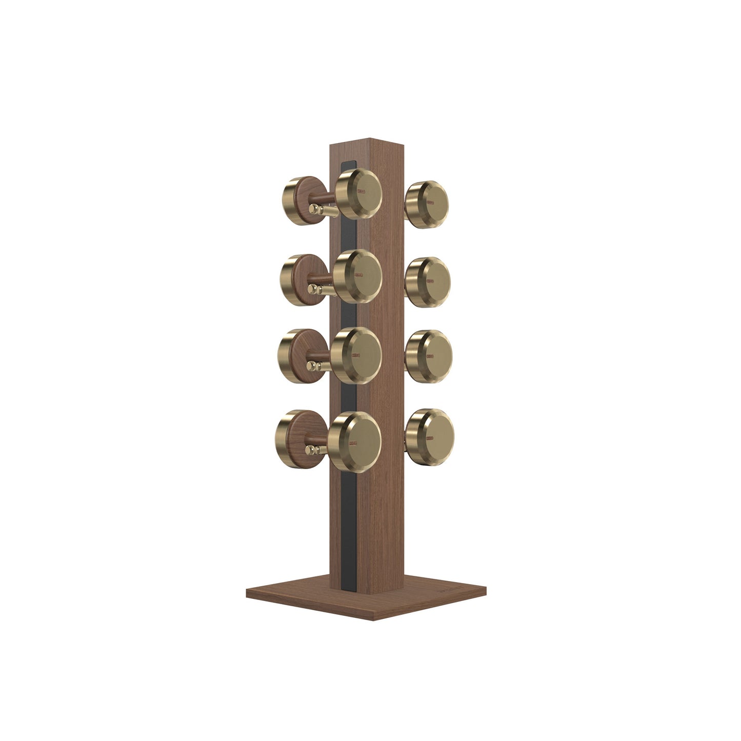 PENT. COLMIA Set - In Gold - Dumbbells on a Vertical Wooden Stand