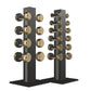 PENT. COLMIA Set - In Gold - Dumbbells on a Vertical Wooden Stand