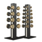PENT. COLMIA Set - In Gold - Dumbbells on a Vertical Wooden Stand
