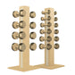 PENT. COLMIA Set - In Gold - Dumbbells on a Vertical Wooden Stand