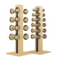 PENT. COLMIA Set - In Gold - Dumbbells on a Vertical Wooden Stand
