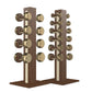 PENT. COLMIA Set - In Gold - Dumbbells on a Vertical Wooden Stand