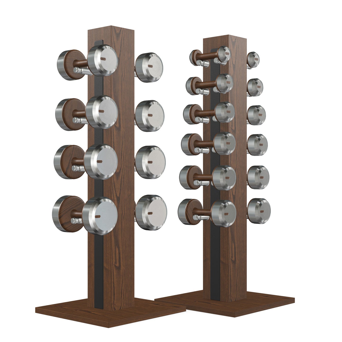 PENT. COLMIA Set - Dumbbells on a Vertical Wooden Stand