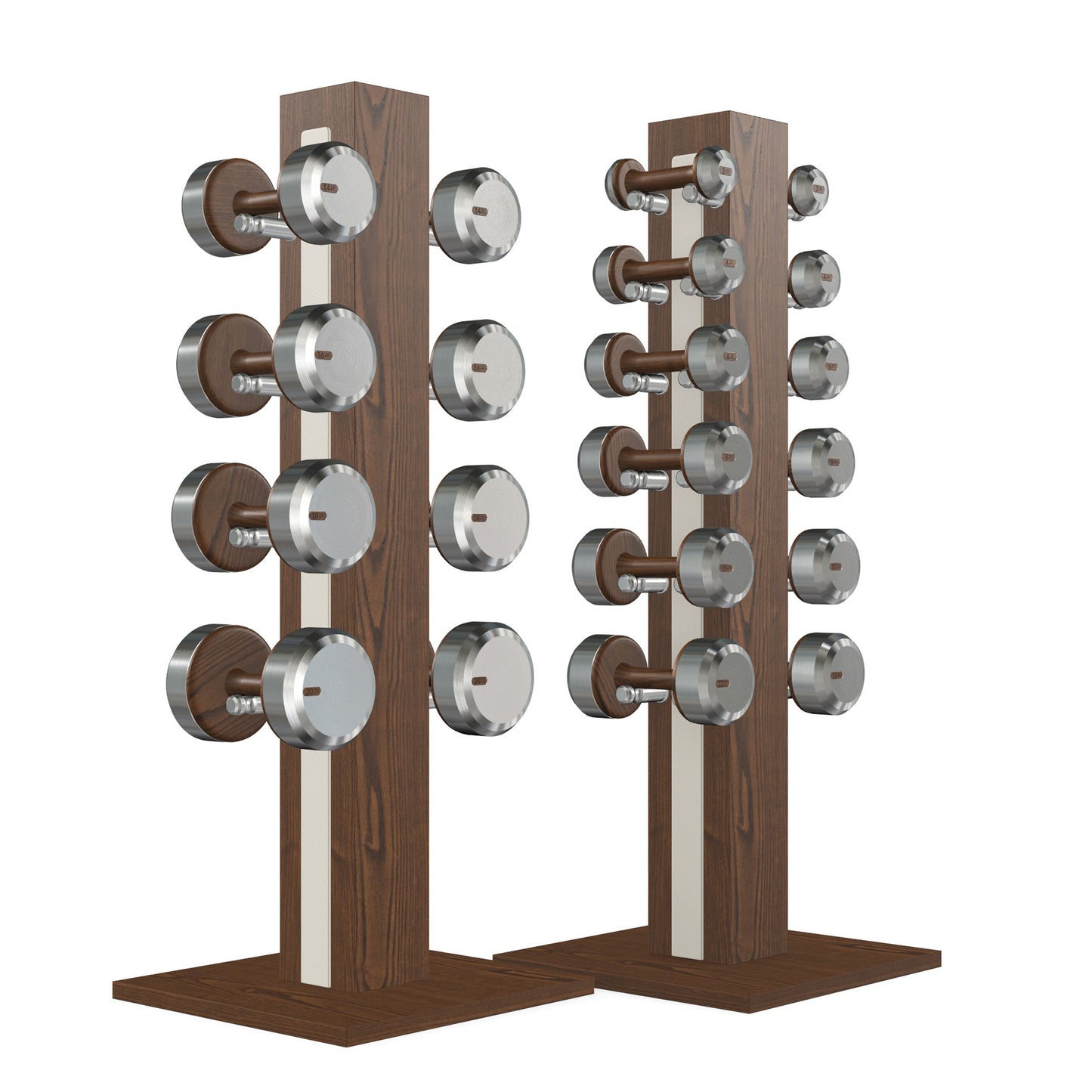 PENT. COLMIA Set - Dumbbells on a Vertical Wooden Stand