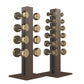 PENT. COLMIA Set - In Gold - Dumbbells on a Vertical Wooden Stand
