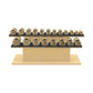 PENT. COLMIA Set - In Gold  - Dumbbells on a Horizontal Wooden Stand