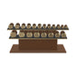 PENT. COLMIA Set - In Gold  - Dumbbells on a Horizontal Wooden Stand