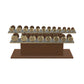 PENT. COLMIA Set - In Gold  - Dumbbells on a Horizontal Wooden Stand