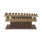 PENT. COLMIA Set - In Gold  - Dumbbells on a Horizontal Wooden Stand