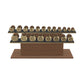PENT. COLMIA Set - In Gold  - Dumbbells on a Horizontal Wooden Stand